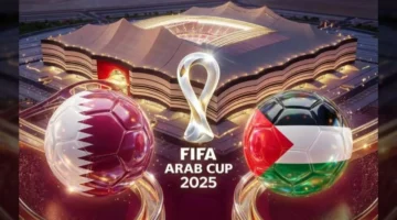 qatar vs palestine.. القنوات الناقلة لمباراة قطر ضد فلسطين في كأس العرب 2025